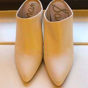 Sam Edelman White Mules